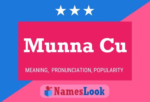 Munna Cu Name Poster