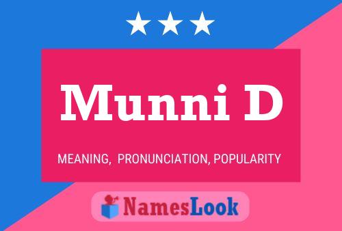 Munni D Name Poster