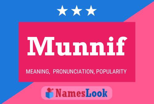 Munnif Name Poster