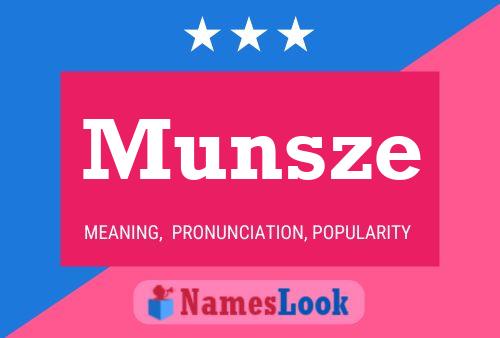 Munsze Name Poster