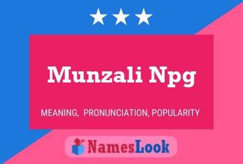 Munzali Npg Name Poster