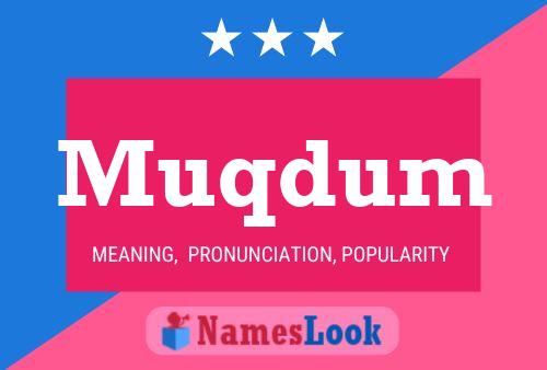 Muqdum Name Poster