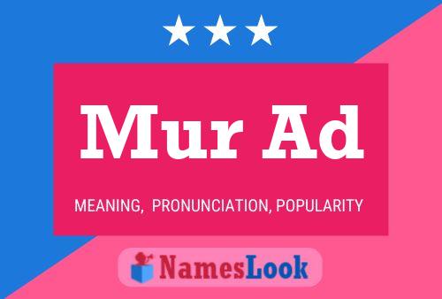 Mur Ad Name Poster