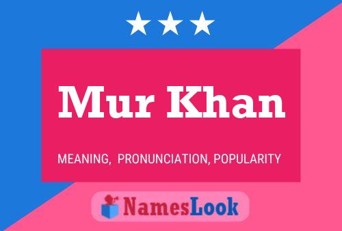 Mur Khan Name Poster