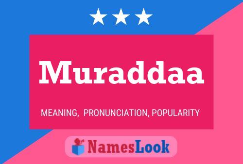 Muraddaa Name Poster