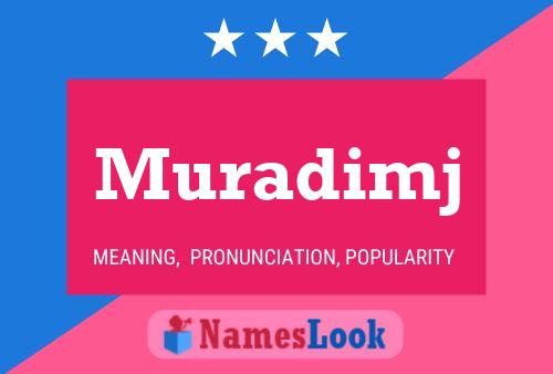 Muradimj Name Poster