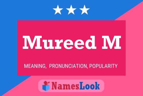 Mureed M Name Poster