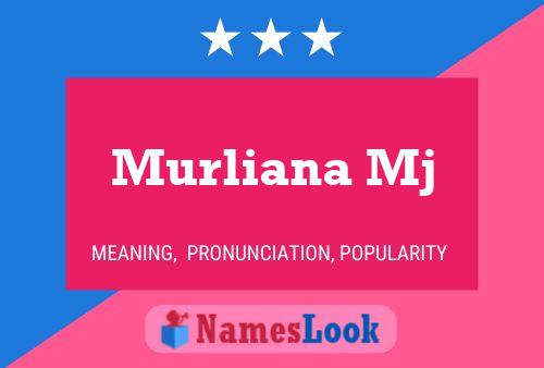 Murliana Mj Name Poster