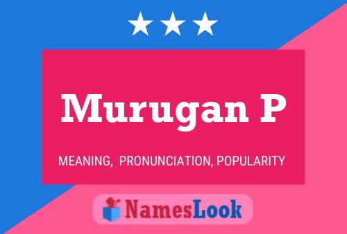 Murugan P Name Poster