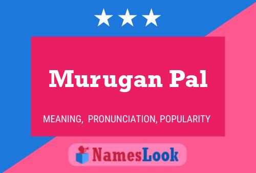 Murugan Pal Name Poster