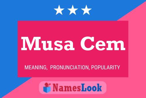 Musa Cem Name Poster