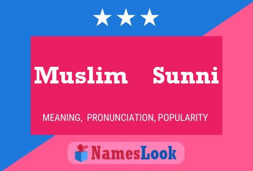 Muslim    Sunni Name Poster