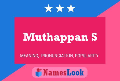 Muthappan S Name Poster