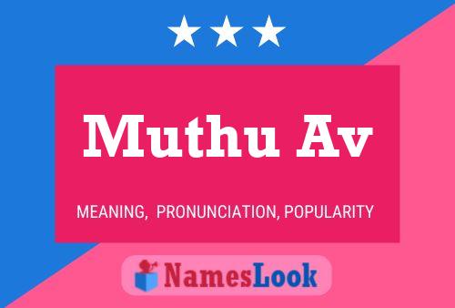 Muthu Av Name Poster