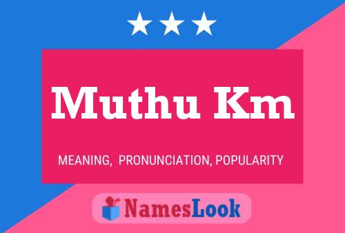 Muthu Km Name Poster