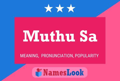 Muthu Sa Name Poster