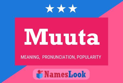 Muuta Name Poster