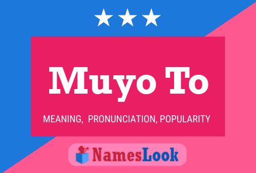 Muyo To Name Poster