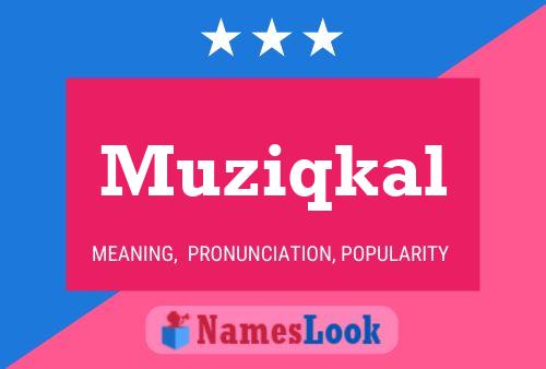 Muziqkal Name Poster