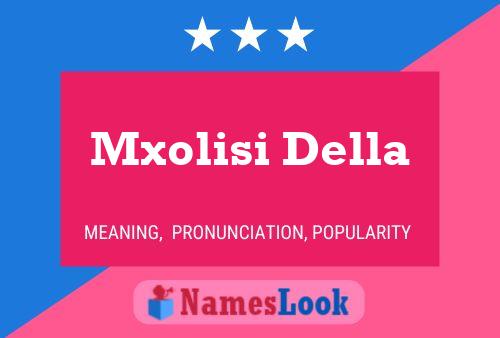 Mxolisi Della Name Poster