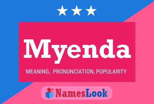 Myenda Name Poster