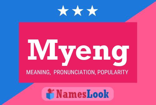 Myeng Name Poster