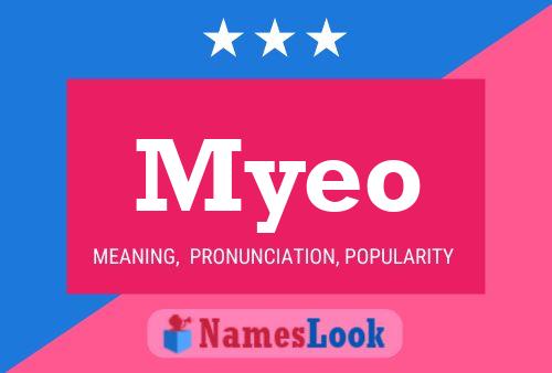 Myeo Name Poster