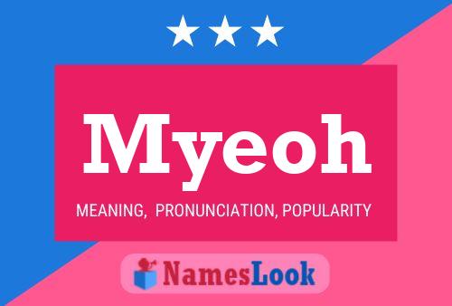 Myeoh Name Poster