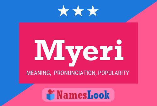 Myeri Name Poster