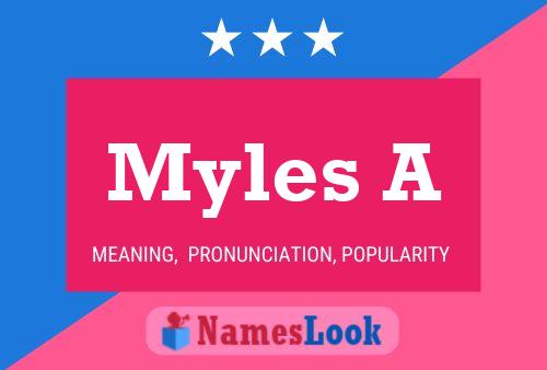 Myles A Name Poster