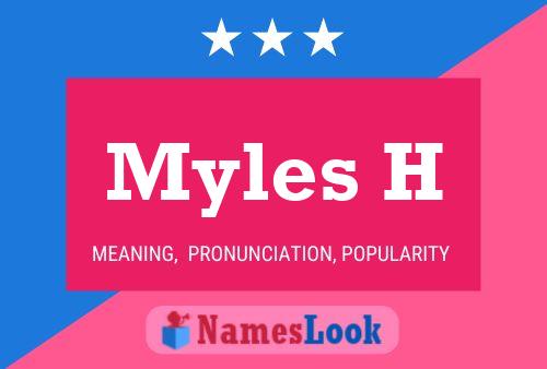 Myles H Name Poster