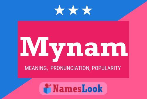 Mynam Name Poster