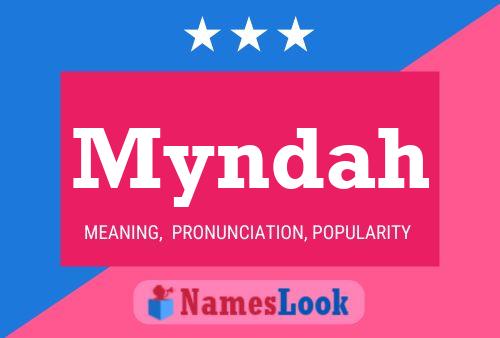 Myndah Name Poster