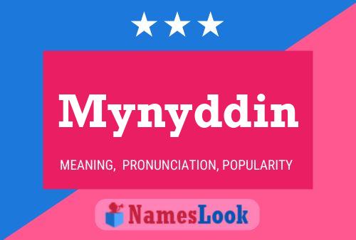 Mynyddin Name Poster