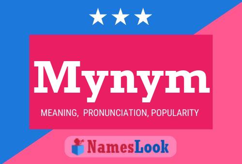 Mynym Name Poster