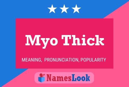 Myo Thick Name Poster