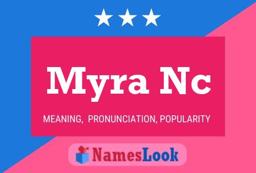 Myra Nc Name Poster