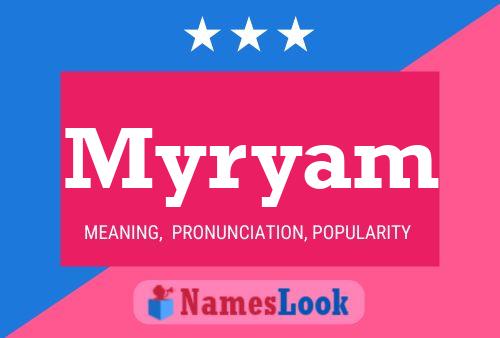 Myryam Name Poster