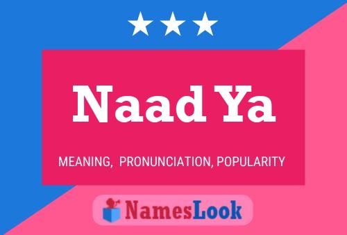 Naad Ya Name Poster