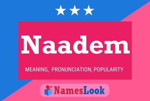 Naadem Name Poster