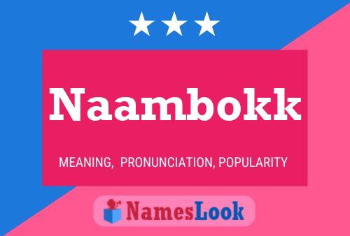 Naambokk Name Poster