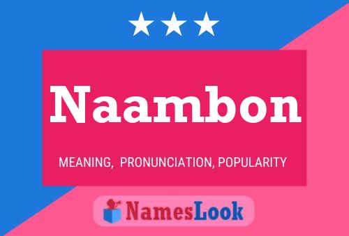 Naambon Name Poster