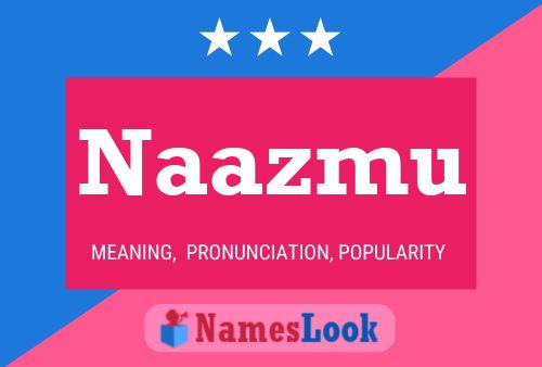 Naazmu Name Poster