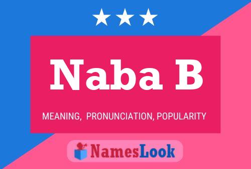 Naba B Name Poster