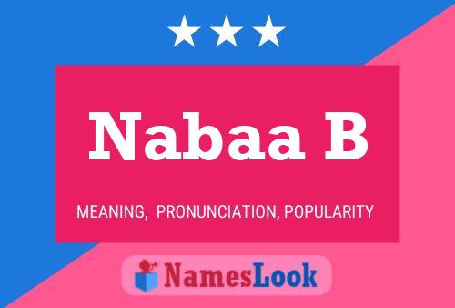 Nabaa B Name Poster