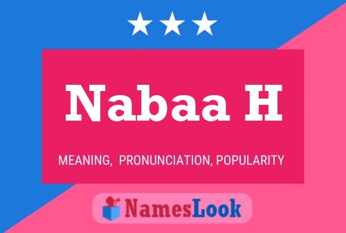 Nabaa H Name Poster