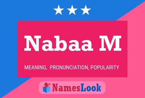 Nabaa M Name Poster