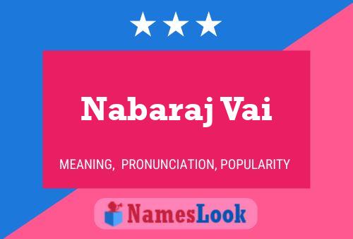 Nabaraj Vai Name Poster