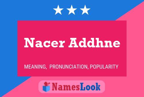 Nacer Addhne Name Poster