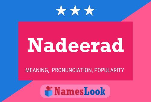 Nadeerad Name Poster